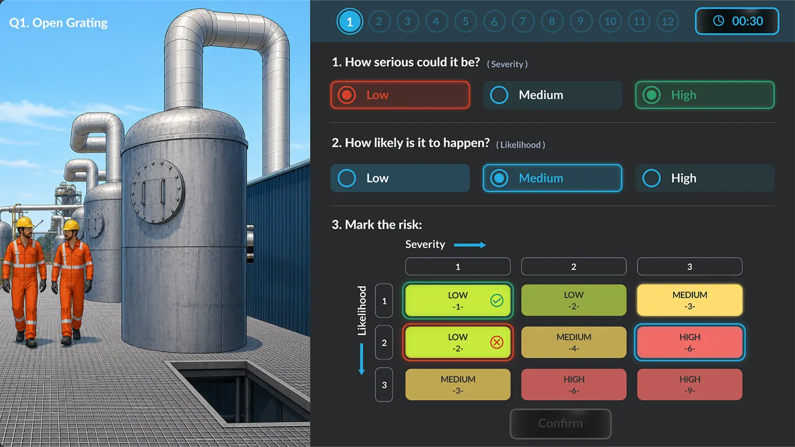 Risk Assessment assessment screenshot
