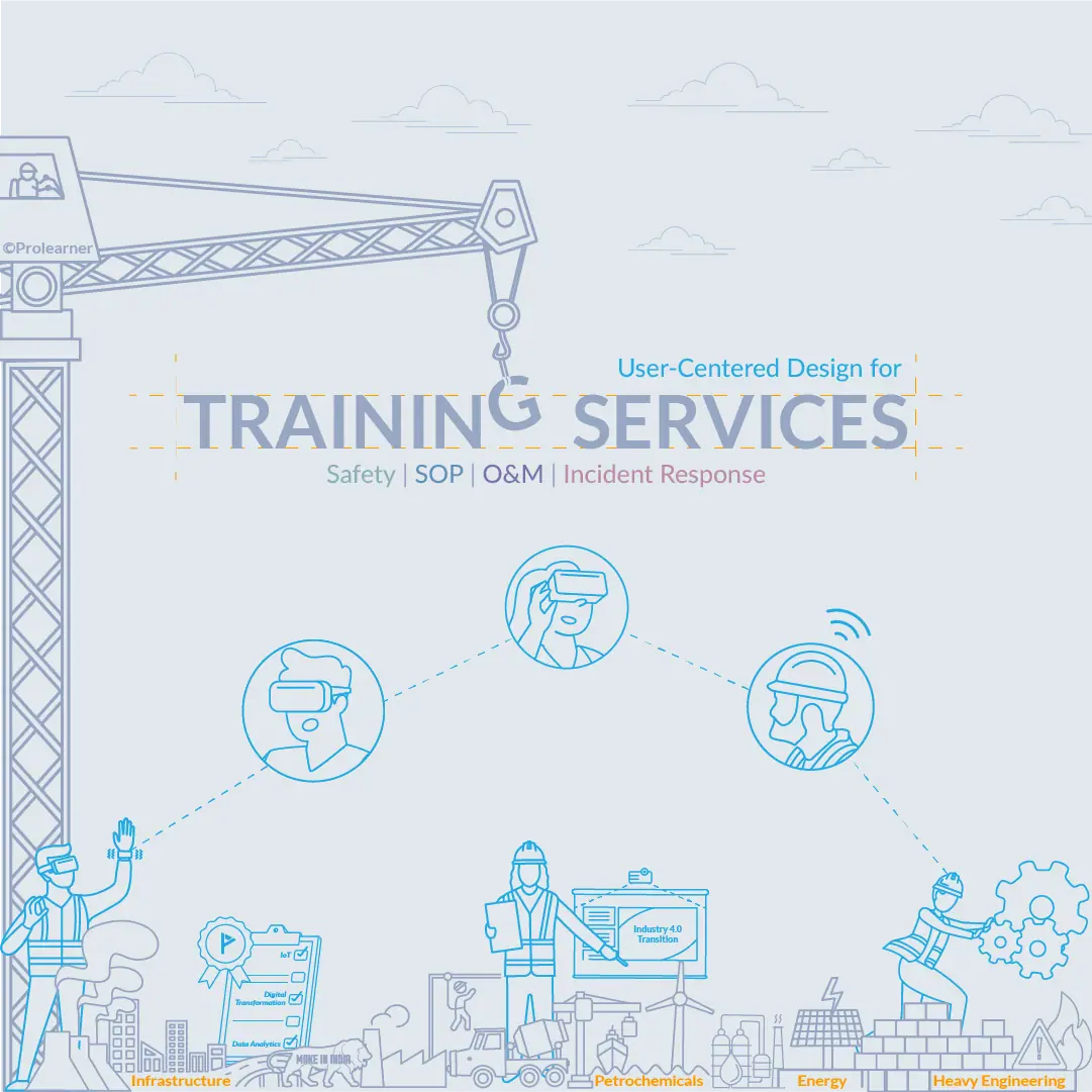 Industrial training services illustration