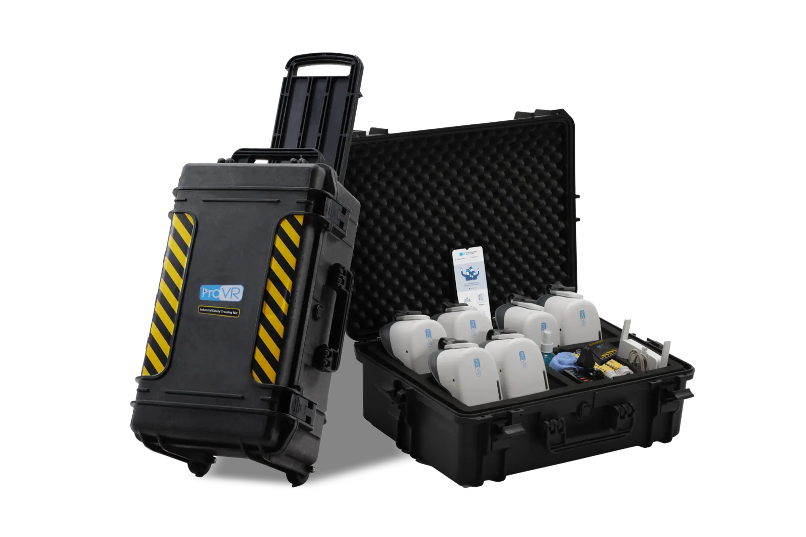 ProVR ready to deploy kit with rugged carry-case, VR headsets and accessories