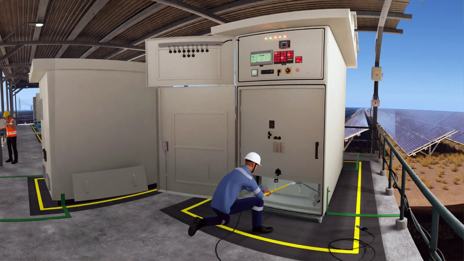 Renewables O&M Safety Pack VR training scenario