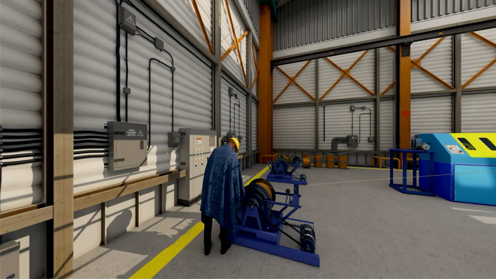 Machine Safety VR training scenario