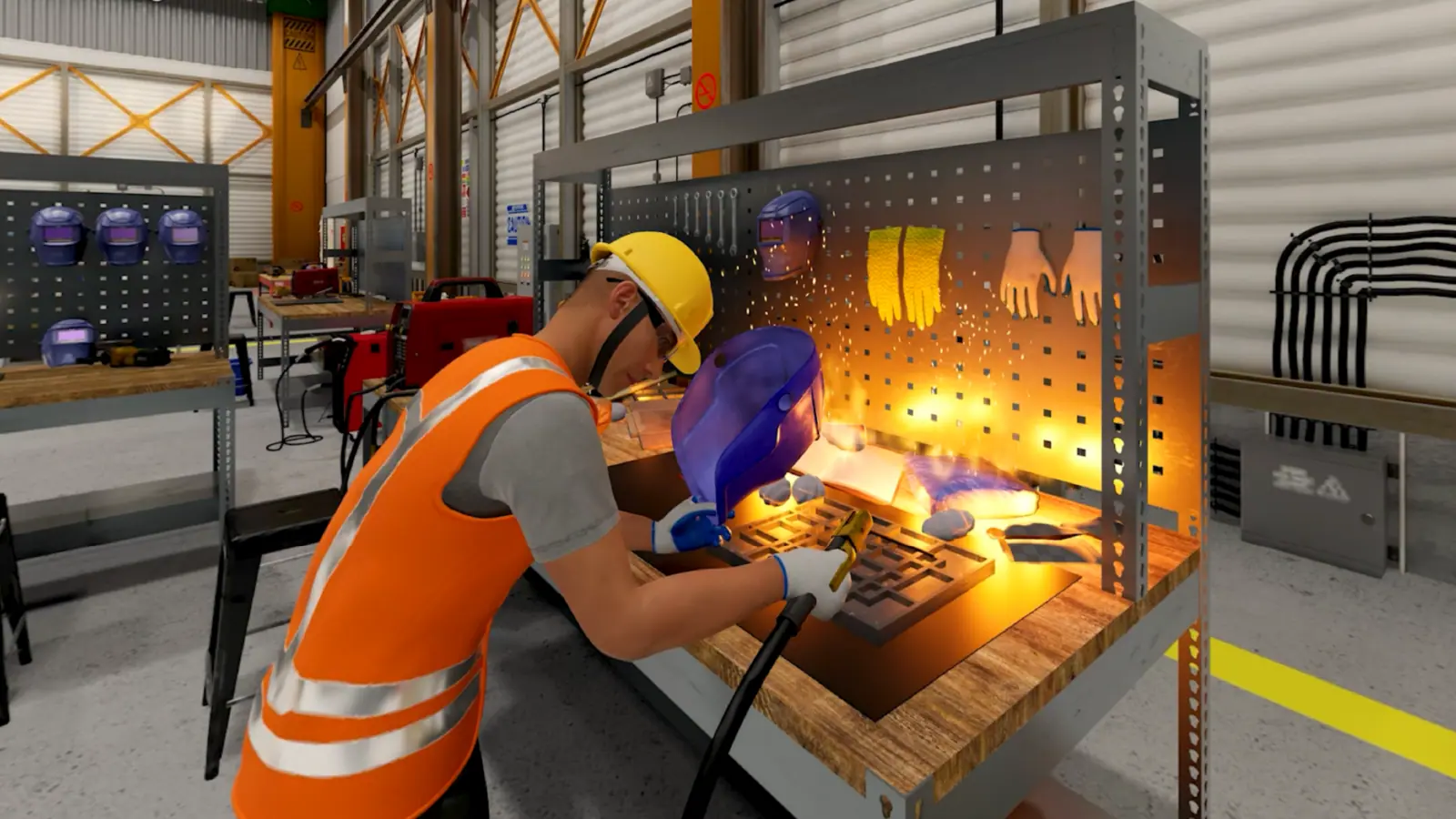 Welding and Cutting VR training scenario