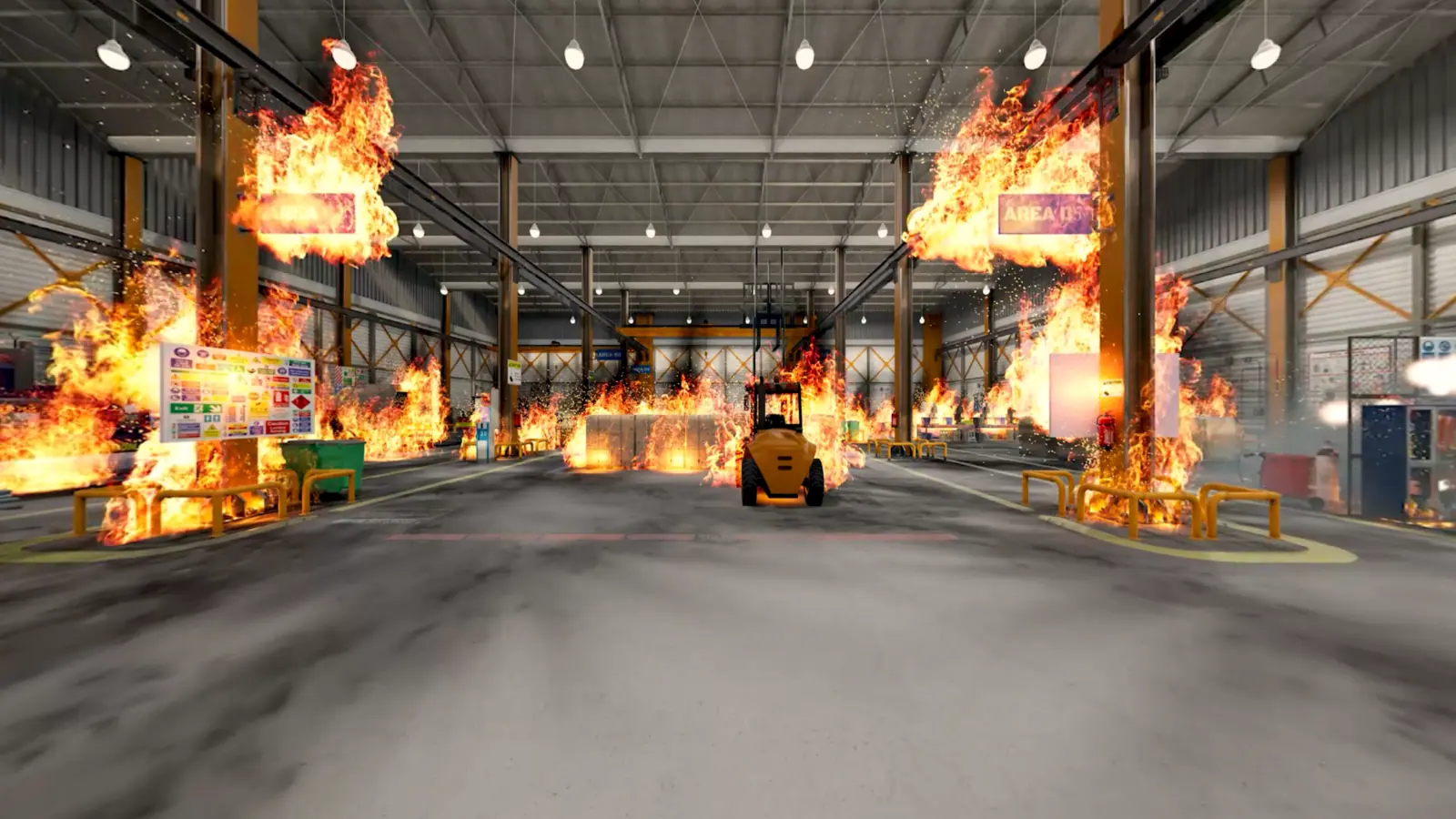 Fire Safety VR training scenario