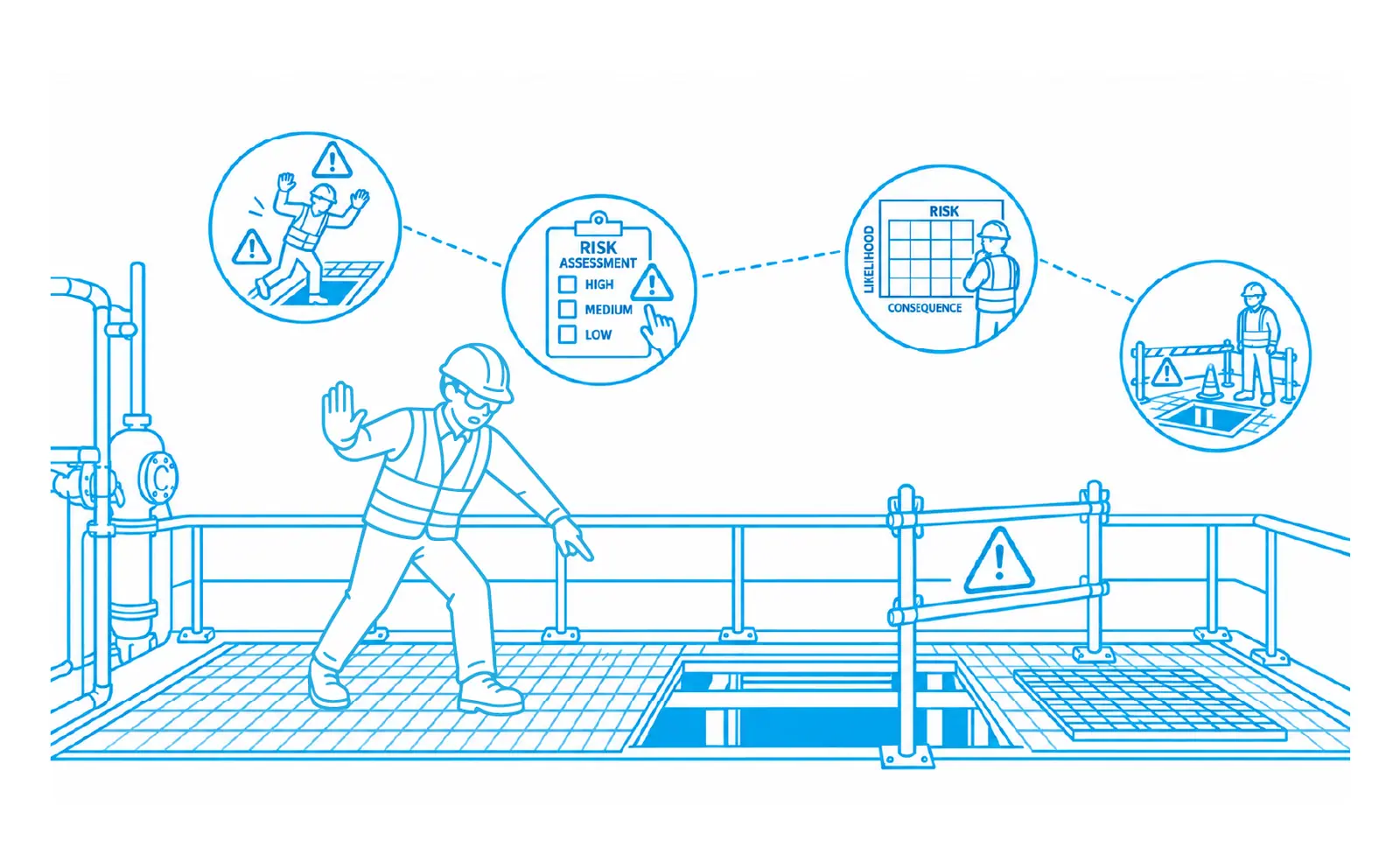 Knowing HIRA ≠ applying HIRA — illustrated workplace scenario