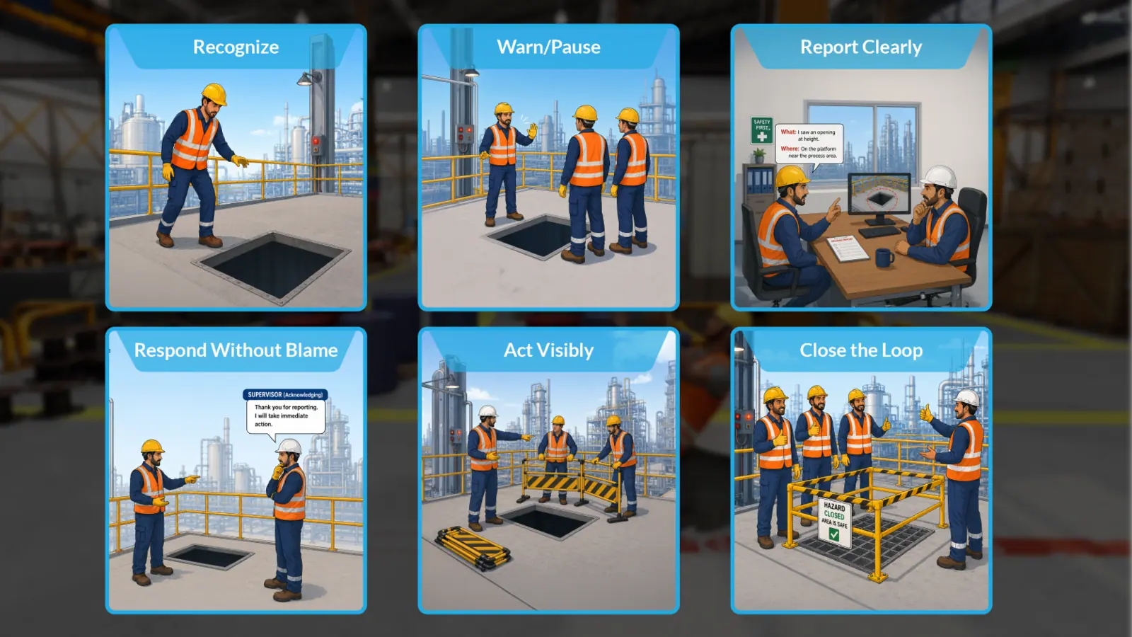 Hazard Reporting and Intervention training module screenshot